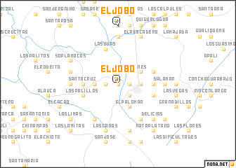 map of El Jobo