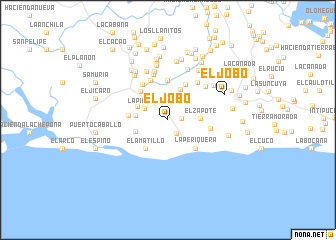 map of El Jobo