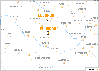 map of El Jordán