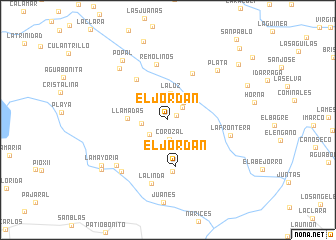 map of El Jordán