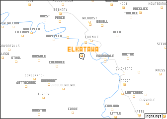 map of Elkatawa