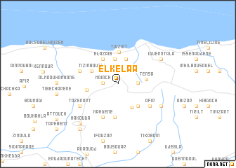 map of El Kelaa