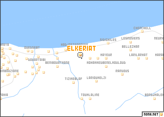 map of El Keriat