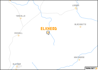 map of Elkhead