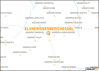 map of El Khemis des Beni Chegdal