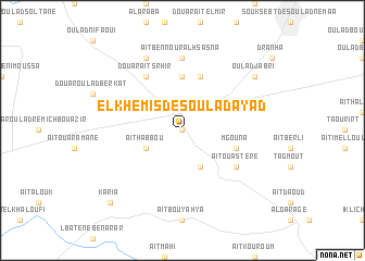 map of El Khemis des Oulad Ayad