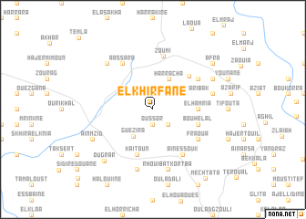 map of El Khirfane