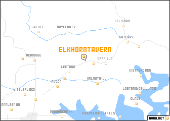 map of Elkhorn Tavern