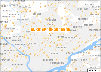 map of Elkins Park Gardens