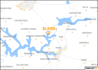 map of Elkins