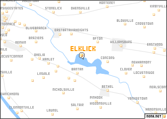 map of Elk Lick