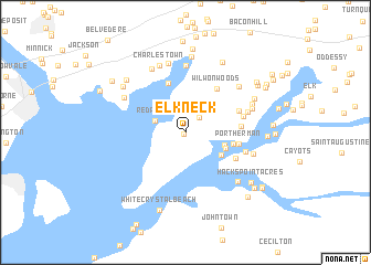 map of Elk Neck
