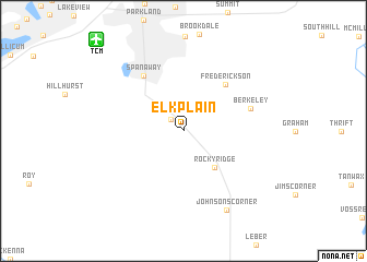 map of Elk Plain