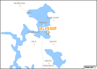 map of El Ksour