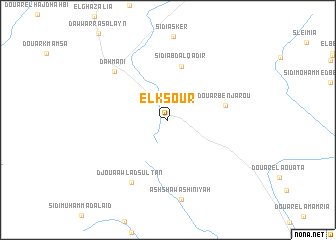 map of El Ksour