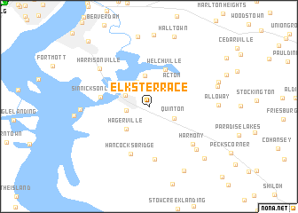 map of Elks Terrace