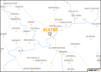 map of Elkton