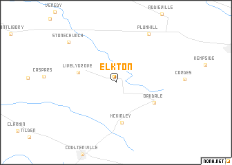 map of Elkton