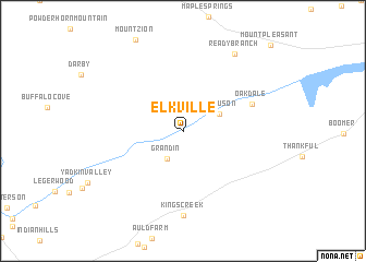 map of Elkville