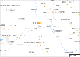 map of Elkwood