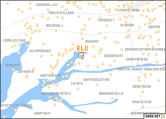 map of Elk