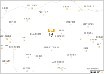 map of Elk