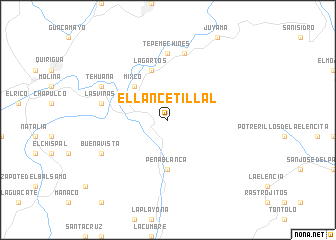 map of El Lancetillal