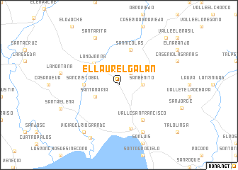 map of El Laurel Galán