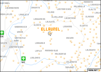 map of El Laurel