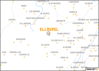 map of El Laurel