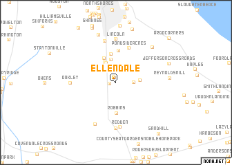 map of Ellendale