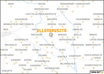 map of Ellendpuszta