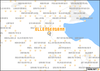 map of Ellenserdamm