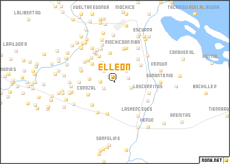 map of El León