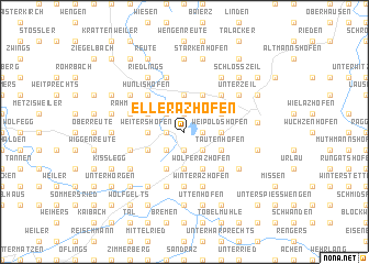 map of Ellerazhofen