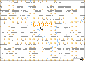 map of Ellersdorf