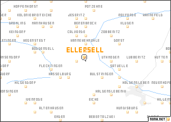 map of Ellersell