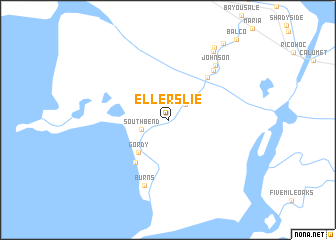 map of Ellerslie