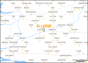 map of Ellerup