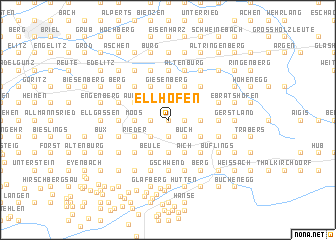 map of Ellhofen