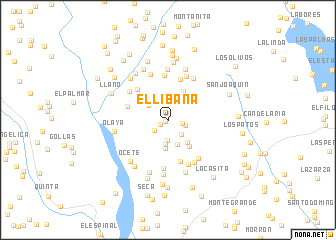 map of El Líbana