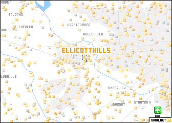 map of Ellicott Hills