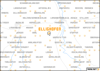map of Ellighofen