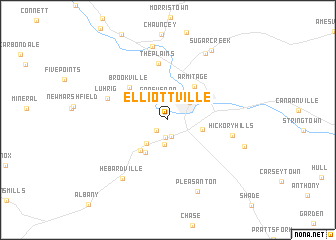 map of Elliottville