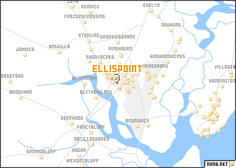 map of Ellis Point