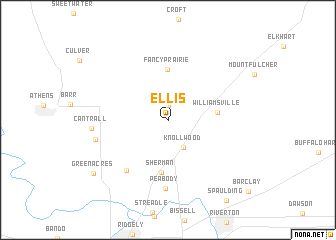 map of Ellis