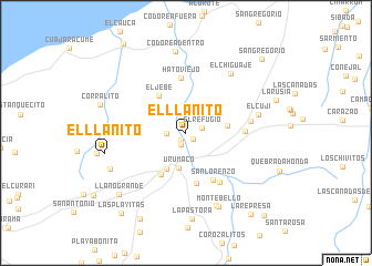 map of El Llanito