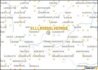 map of El Llano del Venado
