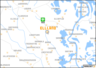 map of El Llano