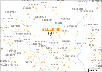 map of El Llano
